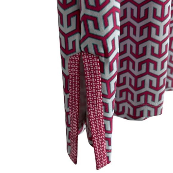 J. McLAUGHLIN for Dillards Geometric Patterned Tunic Top Size XL - QUIET LUXURY! - Picture 3 of 7